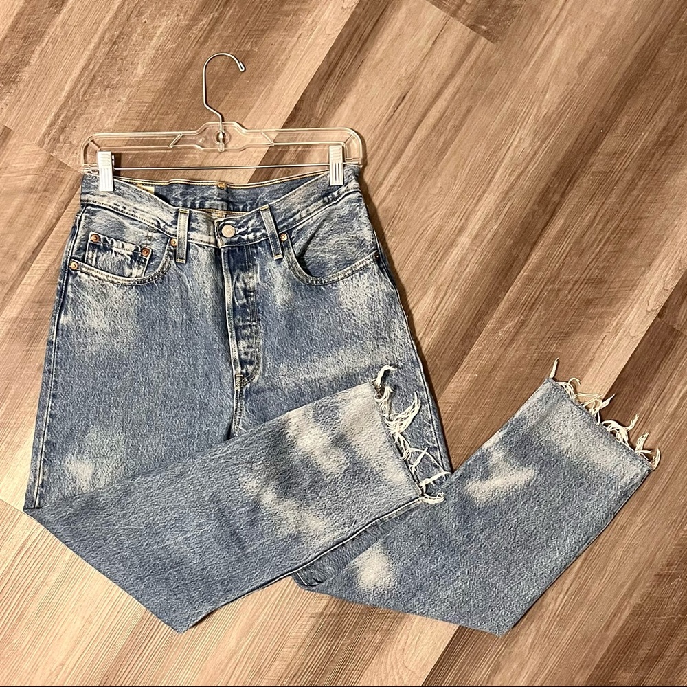 Levi’s Bleach Dyed 501s